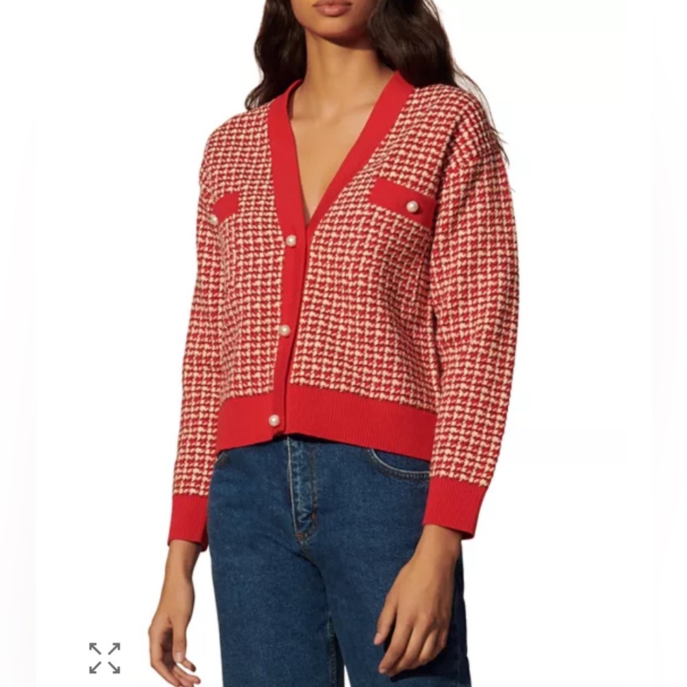 ✨EUC Sandro The Brandy Tweed Cardigan - Picture 2 of 7